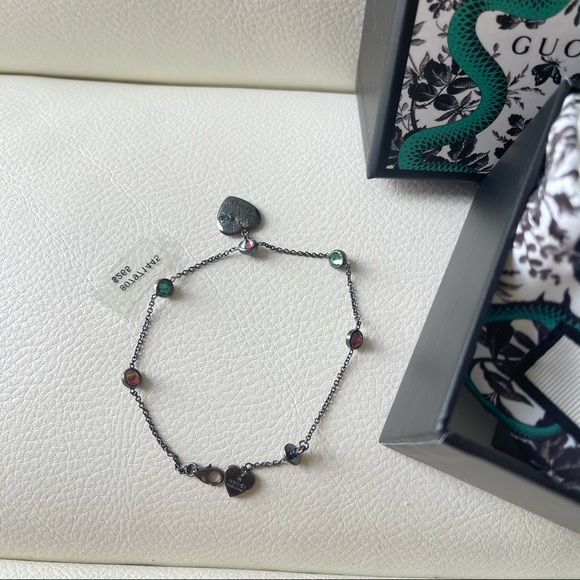 NEW GUCCI Bracelet Chain Blind for Love Heart - Picture 5 of 5